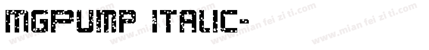 MgPump Italic字体转换